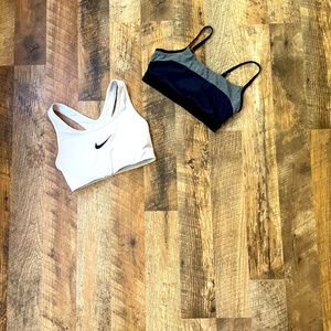 Two sports bras (Nike and MPG)